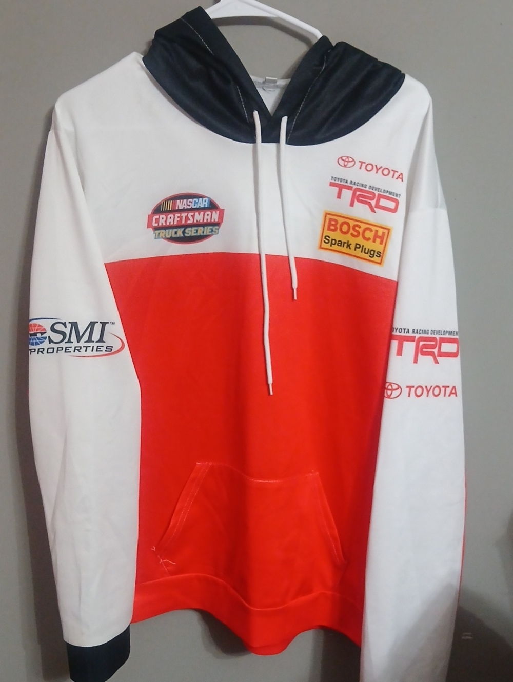 Toyota TRD Red and White Racing Pullover Hoodie